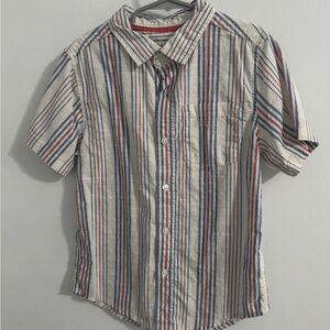 Cat & Jack Red and Blue Casual Button Down Shirt